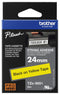 BROTHER TZE-S651 Label Printer Tape, Adhesive-Laminated, Black on Yellow, 8 m x 24 mm
