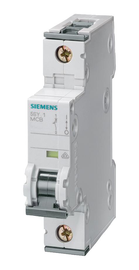 SIEMENS 5SY4101-7 Circuit Breaker, MCB, 5SY4, 1P, 10 kA, 400 V, 1 A