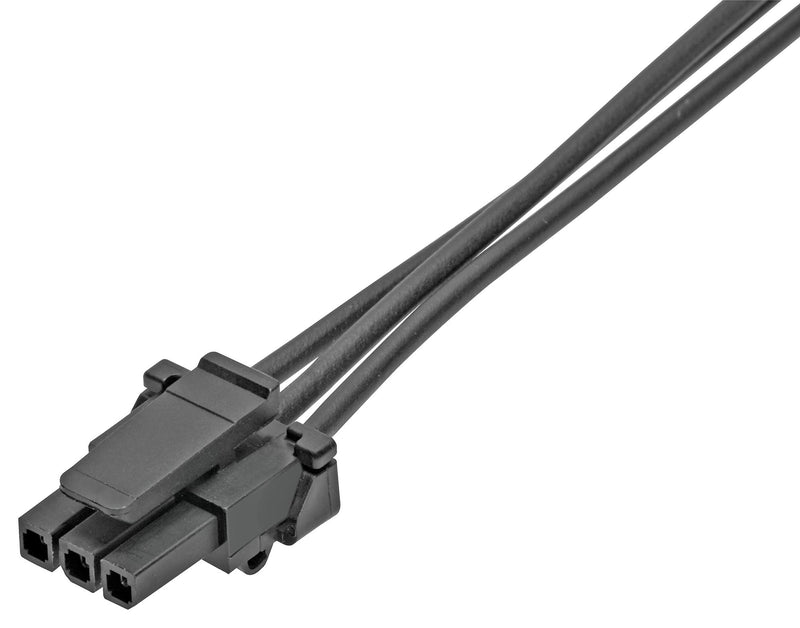 MOLEX 145132-0310 Cable Assembly, Micro-Fit TPA Receptacle to Micro-Fit TPA Receptacle, 3 Ways, 3 mm, 1 Row, 1 m