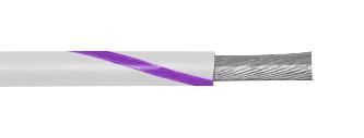 Alpha Wire 3051 WV001 3051 WV001 PVC White Purple 22 AWG 0.35 mm&Acirc;&sup2; 1000 ft 305 m