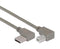 L-COM CA90LA-90LB-03M USB Cable, 300 mm, 11.8 ft, USB 2.0, Grey