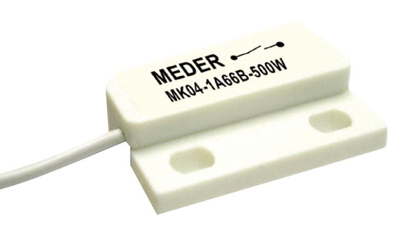 STANDEXMEDER MK04-1A66B-500W Reed Sensor, 1 Form A, SPST-NO, 0.5A, 180V, -30&deg;C to 80&deg;C, Cable