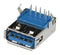 MOLEX 48405-0004 USB Connector, USB Type A, USB 3.0, Receptacle, 9 Ways, Through Hole Mount, Right Angle