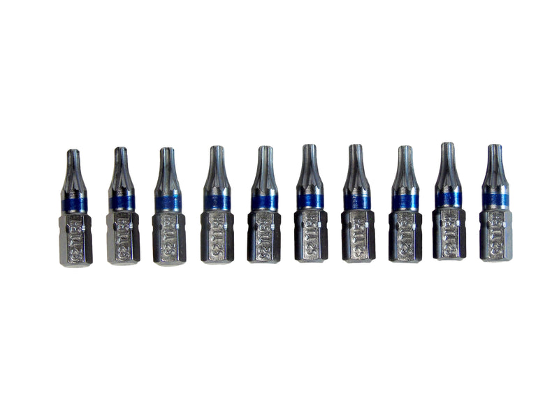 MULTICOMP PRO MP014700 Torx Bit, TT15 Size, Tamperproof Torx, 25 mm Length, Pack of 10