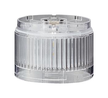 PATLITE LR7-E-C LED Unit, White, 24VDC, IP65, NEMA 4X, NEMA 13, 50mm H, 70mm Lens, LR Series