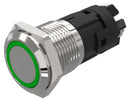 EAO 82-4552.2133 Vandal Resistant Switch, 82 Series, 16 mm, SPDT, Maintained, Round Flat Flush, Natural