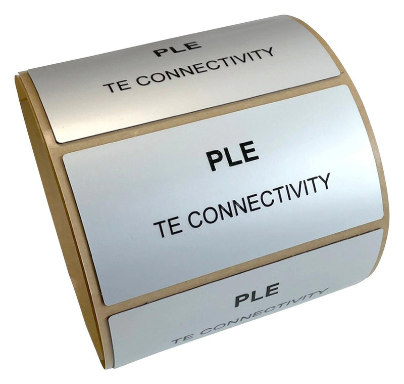 ENTRELEC - TE CONNECTIVITY PLE-060030-WH-0.4 Label, Die-Cut, 30 mm, 60 mm, Polyester, White 1SET530211R0000