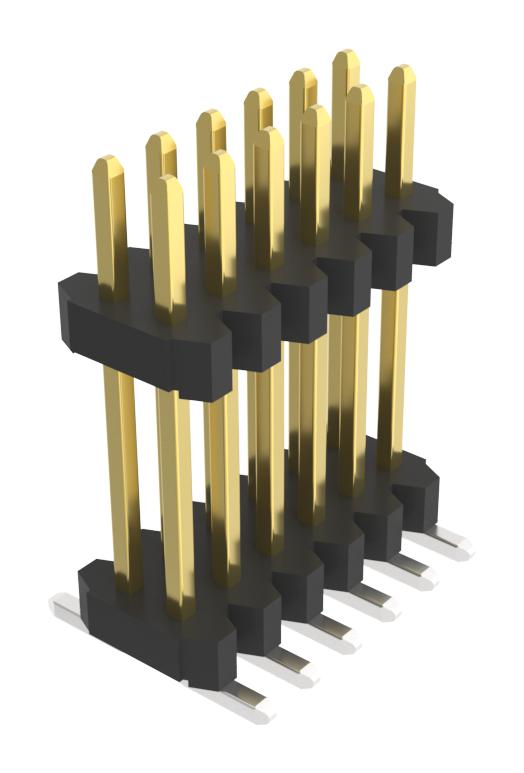 AMPHENOL COMMUNICATIONS SOLUTIONS 10170636-01E512ALF Pin Header, Board-to-Board, 1.27 mm, 2 Rows, 12 Contacts, Surface Mount Straight