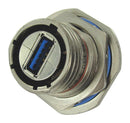 AMPHENOL SOCAPEX USB3FTV7SANF059 USB Sealed Connector, USB Type A, USB 3.0, Receptacle, 9 Position