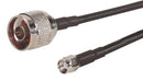 L-COM CA-RSPNMA002 RF / Coaxial Cable Assembly, SMA RP Plug to N-Type Plug, 50 ohm, 2 ft, 610 mm, Black