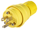 MOLEX / WOODHEAD 1301460031 Power Entry Connector, NEMA 5-15P, 15 A, Yellow, Silicone Rubber Body, 125 V