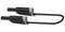 MULTICOMP PRO MP771087 Banana Test Lead, 4mm Banana Plug, Stackable, 4mm Stackable Banana Plug, 2.32 ", 59 mm, Black