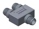 AMPHENOL LTW SS-050505-MMM-YS001 Sensor Splitter, Y - Style, Cable Mount, 5 Position M12 Plug, 2 x 5 Position M12 Plug, Black