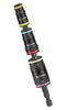 KLEIN TOOLS 32933M Impact Rated Flip Socket Set, 6-in-1, 1/4" Drive, 7mm/8mm/10mm/12mm/13mm & 14mm, Steel Alloy