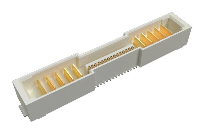 Amphenol Communications Solutions 10159558-A30221RLF 10159558-A30221RLF Mezzanine Connector Header 0.8 mm 2 Rows 40 Contacts Surface Mount Straight Copper Alloy