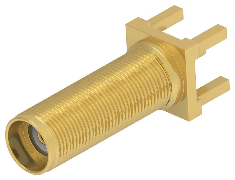TE CONNECTIVITY 2484639-1 RF / Coaxial Connector, SMA Coaxial, Straight Bulkhead Jack, Through Hole Vertical, 50 ohm