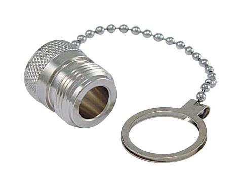 L-COM ANF-CAP01 PROTECTIVE CAP, W/CHAIN, PLUG, BRASS