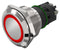 EAO 82-6552.2113 Vandal Resistant Switch, 82 Series, 22 mm, SPDT, Maintained, Round Flat Flush, Natural