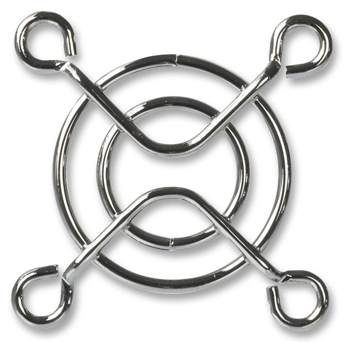 MULTICOMP PRO MCSC35-W1 Fan Finger Guard, Steel - Wire Form, 35mm Axial Fans, 25.8 mm, Silver
