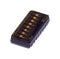NIDEC COMPONENTS CHS-08TA1 DIP / SIP Switch, 8 Circuits, Slide, Surface Mount, SPST-NO, 6 V, 100 mA