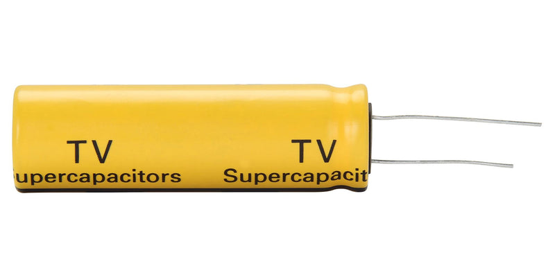 EATON ELECTRONICS TV1860-3R0107-R Supercapacitor, 100 F, 3 V, PC Pin, -10%, +30%, 7.5 mm, 1000 hours @ 65&deg;C