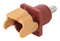 HARTING 09930010322 Heavy Duty Connector, Red/Yel, M8 Bolt, Base, Bulkhead Mount, Top Entry, Nylon (Polyamide) Body