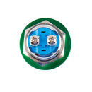 Metal Mushroom Head Pushbutton - Panel Mount (16mm, Green)