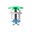 Metal Mushroom Head Pushbutton - Panel Mount (16mm, Green)