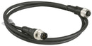 TELEMECANIQUE SENSORS XZCR1511064D2 Sensor Cable, M12 Plug, M12 Receptacle, 5 Positions, 2 m, 6.6 ft, XZ Series