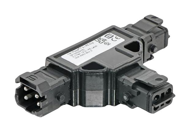 HARTING 09100034751 HEAVY DUTY CONN, 3+PE, CLIP, SNAP IN