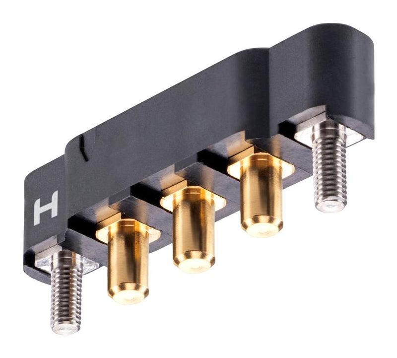 HARWIN KA1-MV20305M1 Rectangular Power Connector, 3 Contacts, Kona KA1 Series, PCB Mount, Through Hole Straight