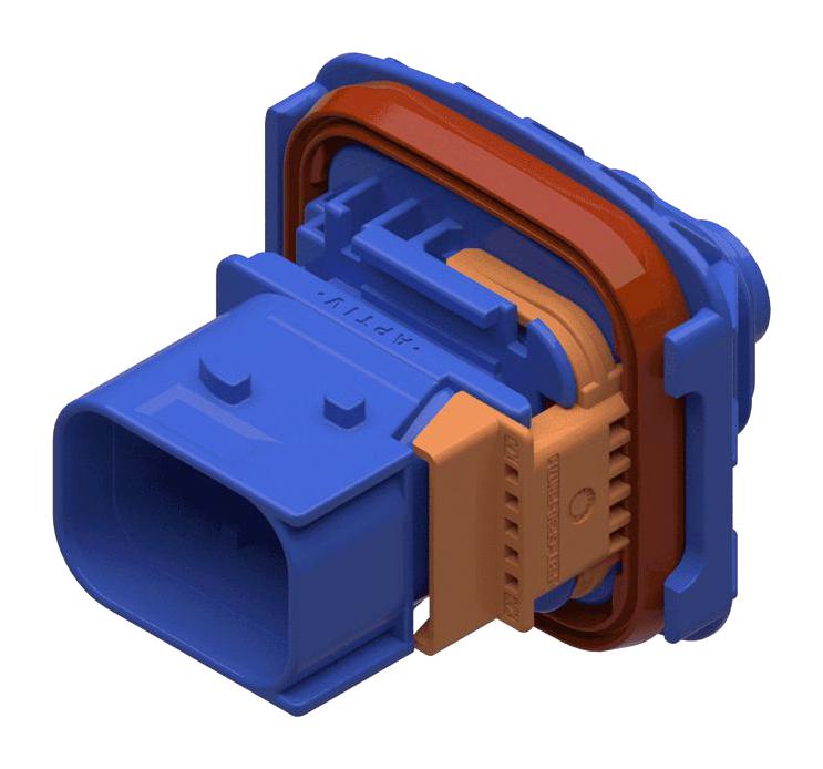 APTIV / DELPHI 33341145 Automotive Connector Housing, CTCS XP 6.3 Series, Plug, 2 Ways