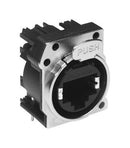 AMPHENOL AUDIO RJX8FB6HB Modular Connector, RJ45 Jack, 1 x 1 (Port), 8P8C, Cat6, IP40, Panel PCB Mount