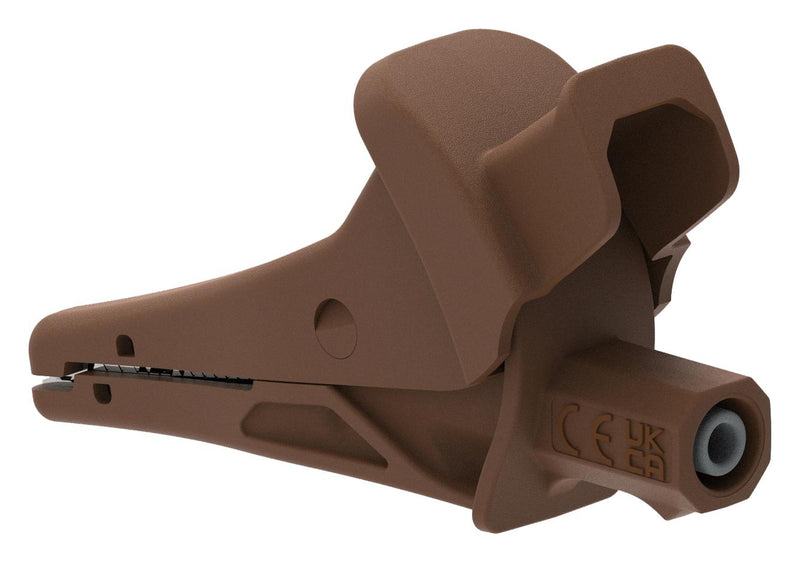 CAL TEST ELECTRONICS CT4501-1 ALLIGATOR CLIP, BROWN, 20A, 1.2"