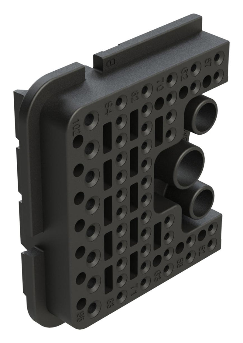 AMPHENOL SINE/TUCHEL AWB-51SBR WEDGELOCK, RIGHT, 51 POS, BLACK