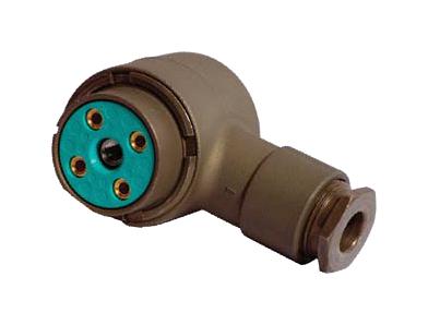 AMPHENOL INTERCONNECT INDIA M55181/1-03 Circular Connector, Power, MIL-DTL-55181, M55181 Series, Right Angle Plug, 4 Contacts