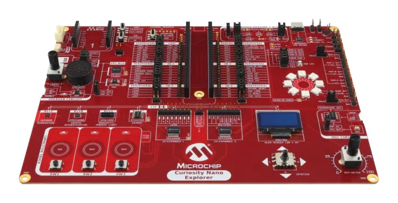 MICROCHIP EV58G97A Development Board, Curiosity Nano Explorer, Experiment with Microcontroller Peripherals