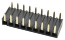MULTICOMP PRO 2212BR-07G PCB Receptacle, Board-to-Board, 2.54 mm, 1 Rows, 7 Contacts, Through Hole Mount Right Angle