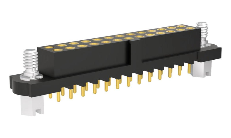 HARWIN M80-4032642 PCB Receptacle, Board-to-Board, 2 mm, 2 Rows, 26 Contacts, Panel Mount, Through Hole Mount