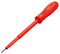 INSULATED TOOLS LTD 02590 Screwdriver, Hex, Nylon Thermoplastic Insulation, Mild Steel, 3 mm Tip, 280 mm Overall Length