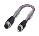 PHOENIX CONTACT 1514100 Sensor Cable, M12 Plug, M12 Receptacle, 5 Positions, 3 m, 9.8 ft