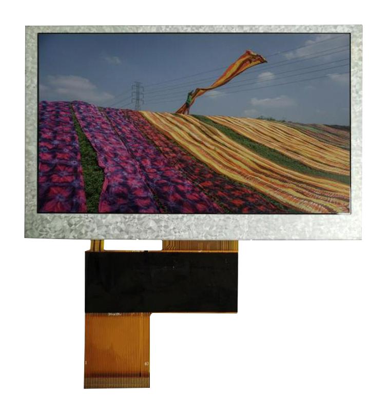 MIDAS DISPLAYS MDT0430E5IHH-RGB TFT LCD, 4.3 ", 800 x 480 Pixels, Landscape, RGB, 3.3V