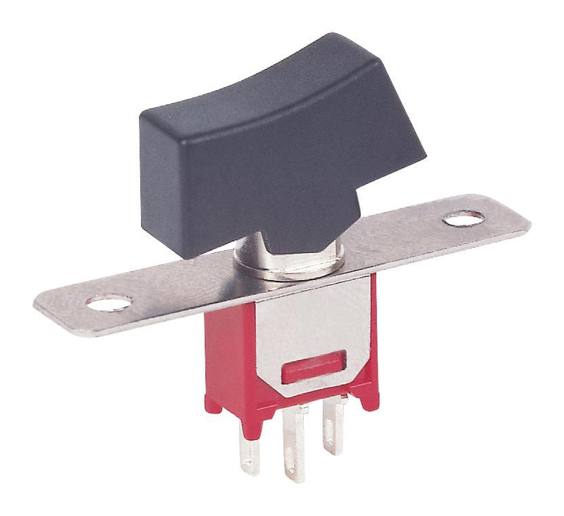 MULTICOMP PRO MP4MS1R102M1QES Rocker Switch, Subminiature, On-None-On, SPDT, Non Illuminated, Panel Mount, Black