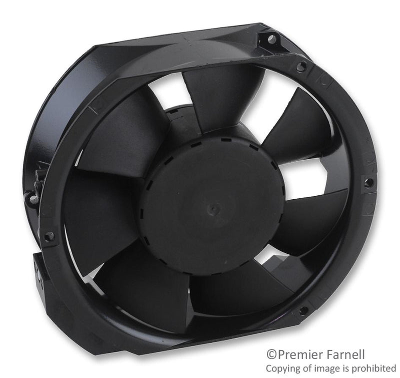 EBM-PAPST 6424H 6424H DC Axial Fan 24 V Rectangular With Rounded Ends 172 mm 51 Ball Bearing 282.5 CFM