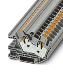 PHOENIX CONTACT 3214029 DIN Rail Mount Terminal Block, 2 Ways, 24 AWG, 4 AWG, 16 mm², Push In, 76 A