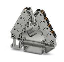 PHOENIX CONTACT 3270157 DIN Rail Mount Terminal Block, 16 Ways, 26 AWG, 14 AWG, 1.5 mm², Push In, 17.5 A