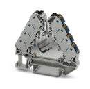 PHOENIX CONTACT 3270223 DIN Rail Mount Terminal Block, 16 Ways, 26 AWG, 14 AWG, 1.5 mm², Push In, 17.5 A