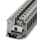 PHOENIX CONTACT 3074088 DIN Rail Mount Terminal Block, 2 Ways, 18 AWG, 2 AWG, 35 mm², Screw, 125 A
