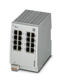 PHOENIX CONTACT 2702903 Switch, 16 Ports, Industrial, Managed Fast Ethernet, DIN Rail, RJ45 x 16, 10Mbps, 100Mbps