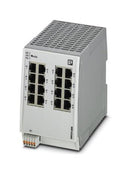 PHOENIX CONTACT 2702904 Switch, 16 Ports, Industrial, Managed Fast Ethernet, DIN Rail, RJ45 x 16, 10Mbps, 100Mbps
